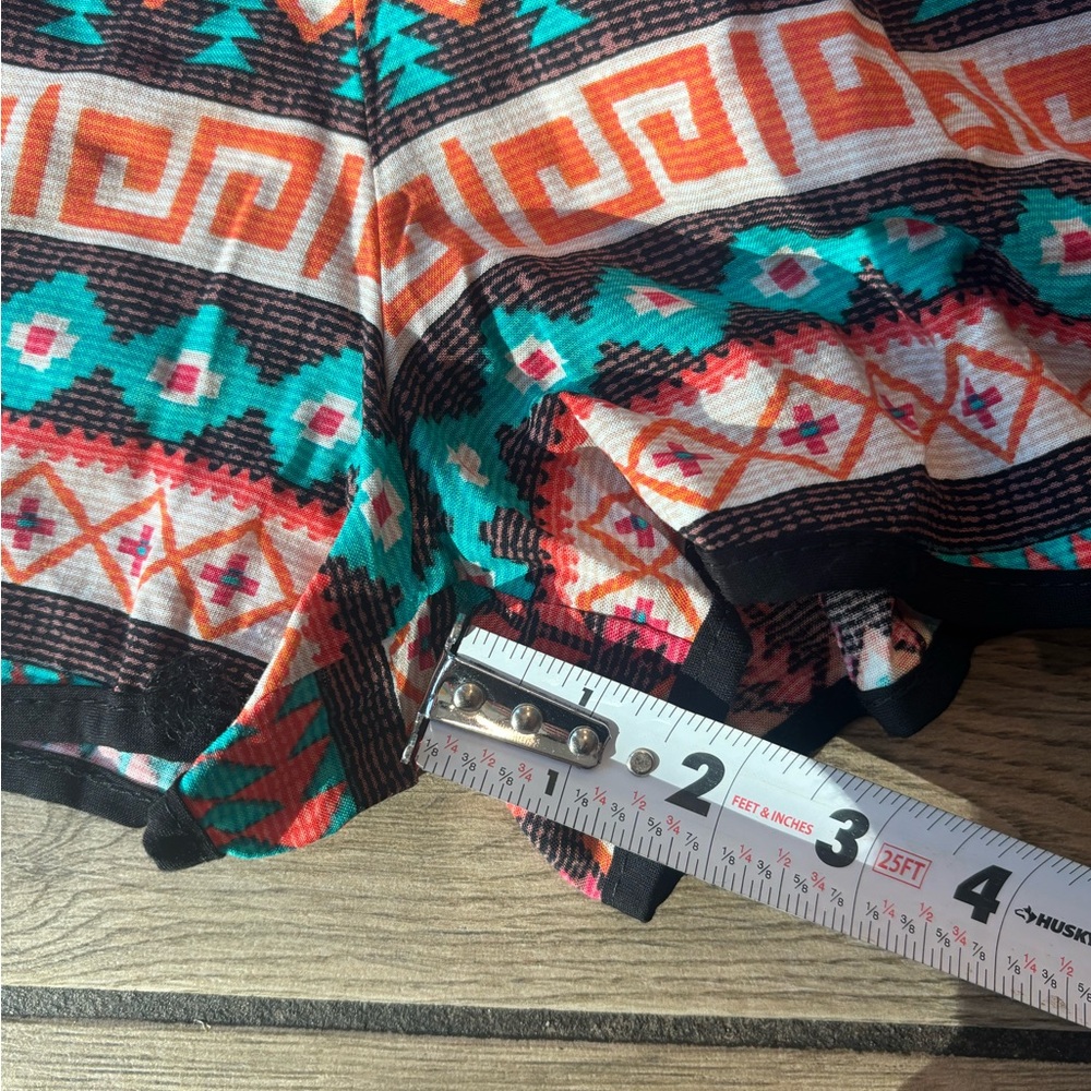 NWT Vigoss Small Aztec Geometric Shorts | Colorful Elastic Waist Summer - Picture 6 of 6